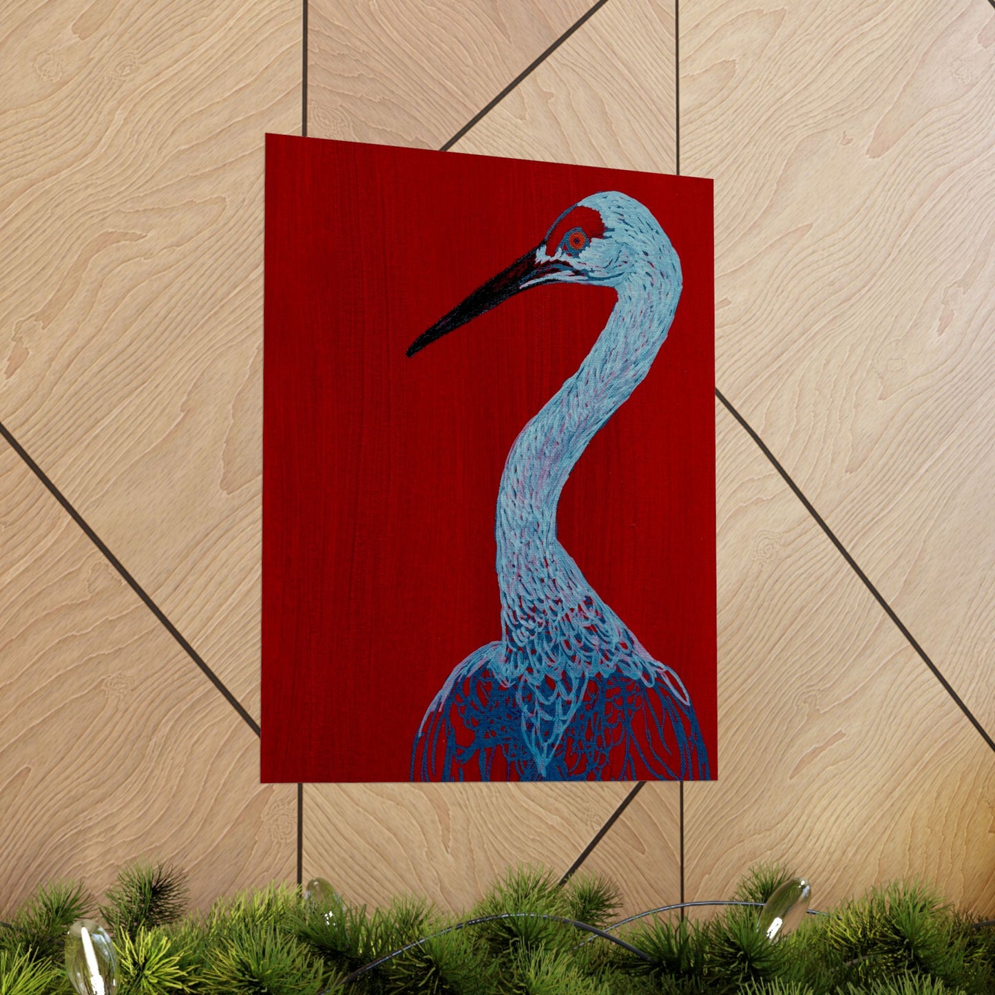 Balanced Crane Fine Art Matte Vertical Posters