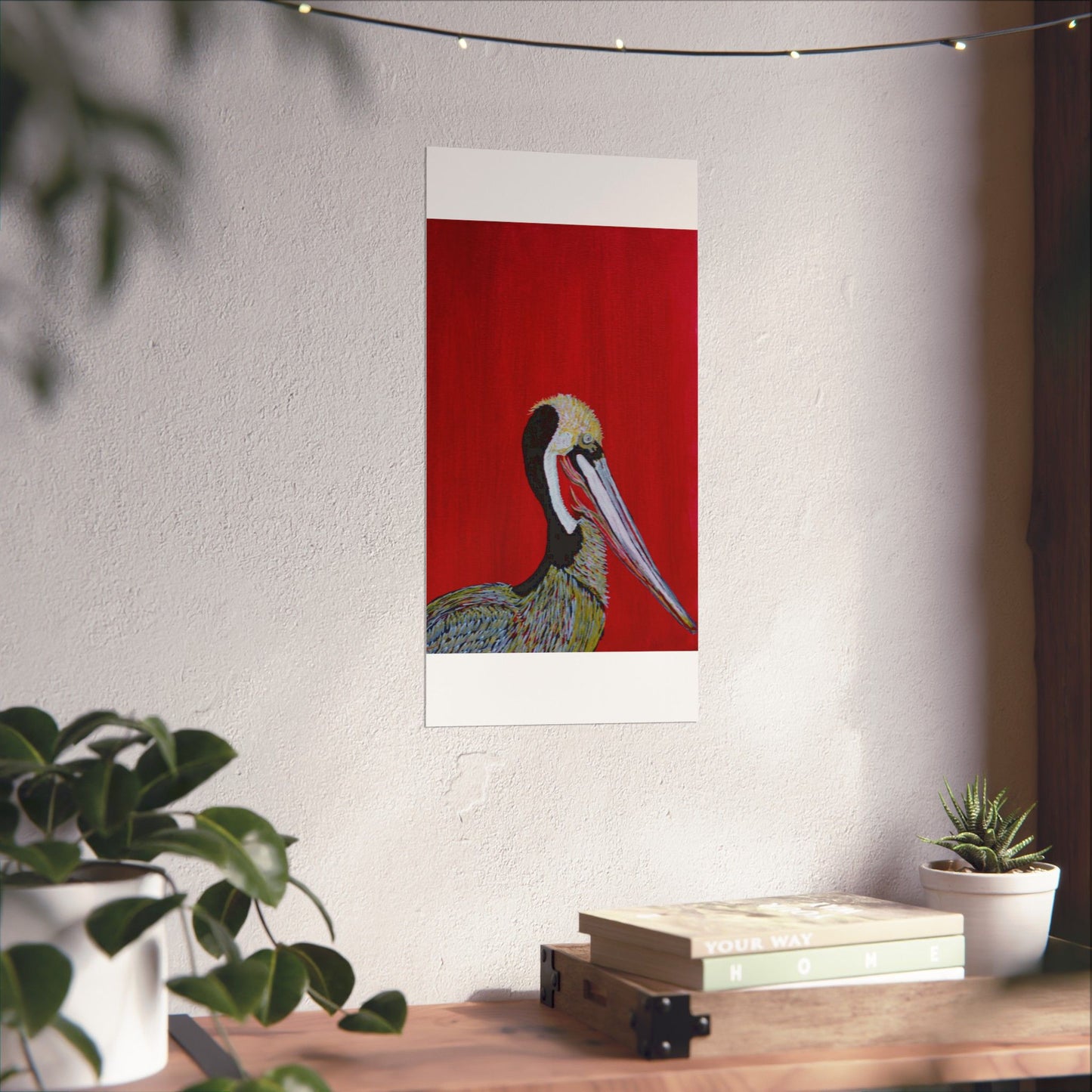 Balanced Pelican Fine Art Matte Vertical Posters