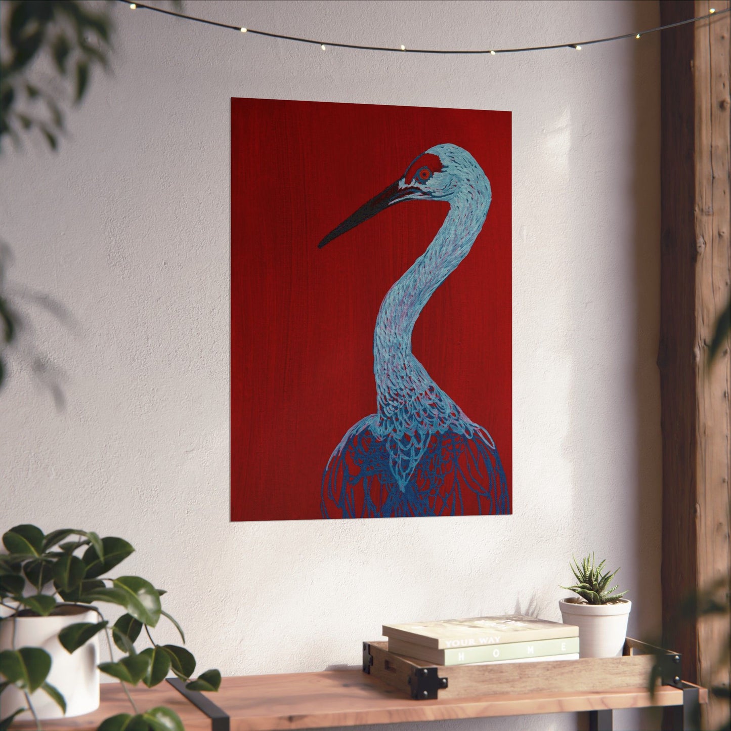 Balanced Crane Fine Art Matte Vertical Posters