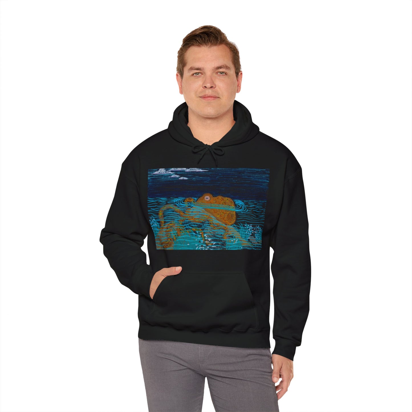 Electric Octopus Unisex Heavy Blend™ Hooded Sweatshirt