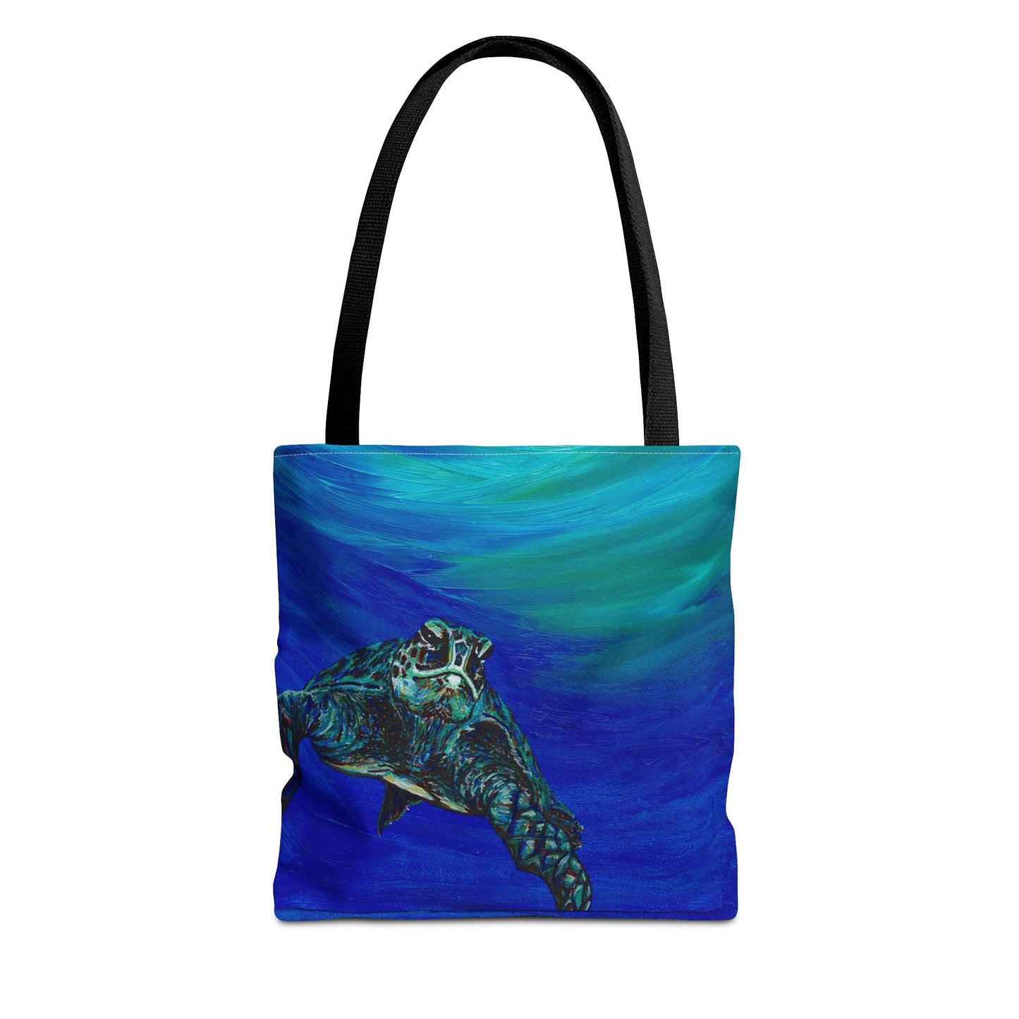 Painted Sea Turtles Fine Art Tote Bag (AOP)