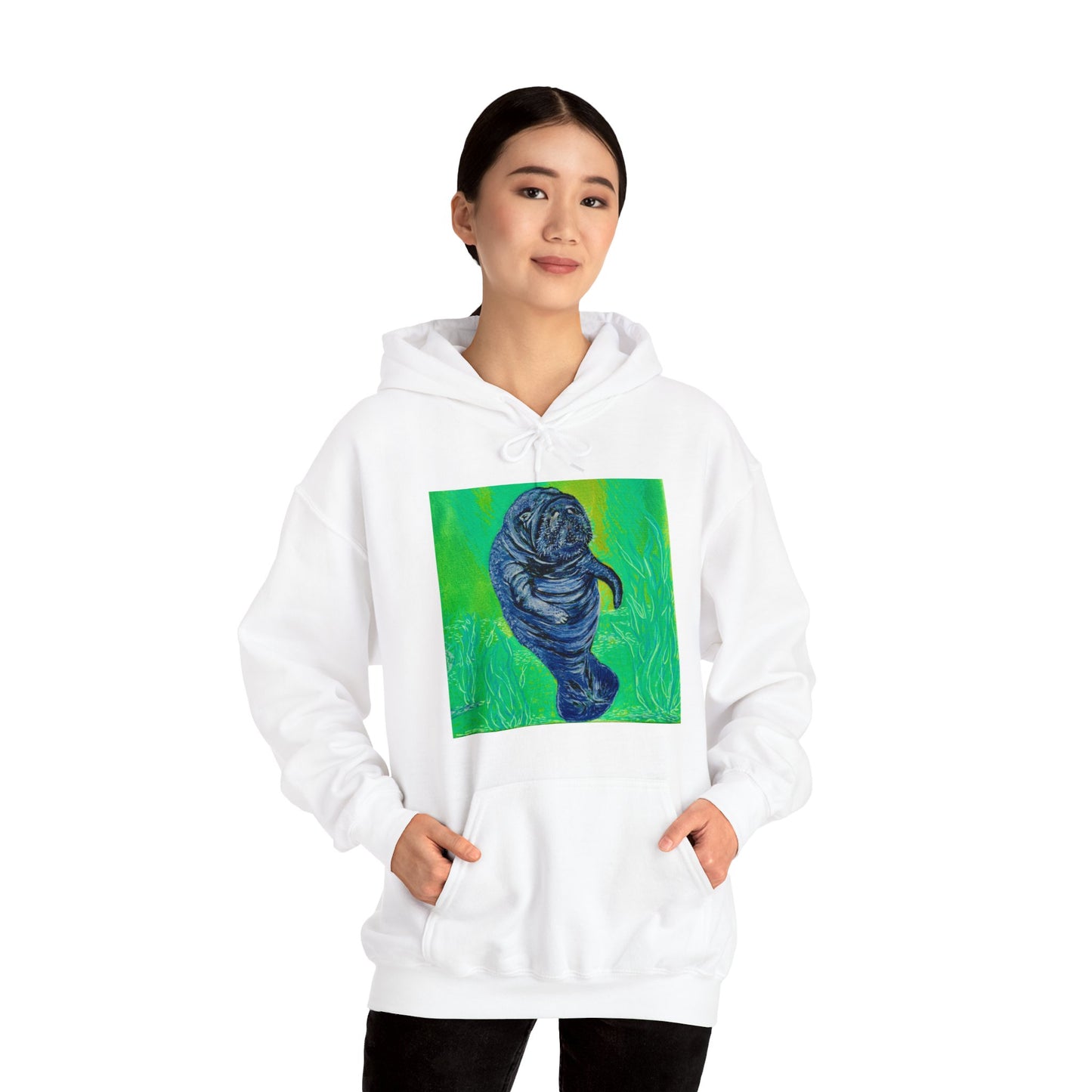 A Bright Future for the Manatee Unisex Heavy Blend™ Hooded Sweatshirt