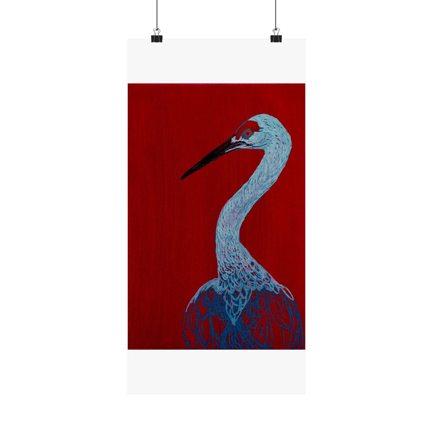 Balanced Crane Fine Art Matte Vertical Posters