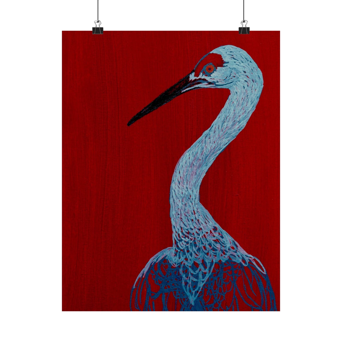 Balanced Crane Fine Art Matte Vertical Posters