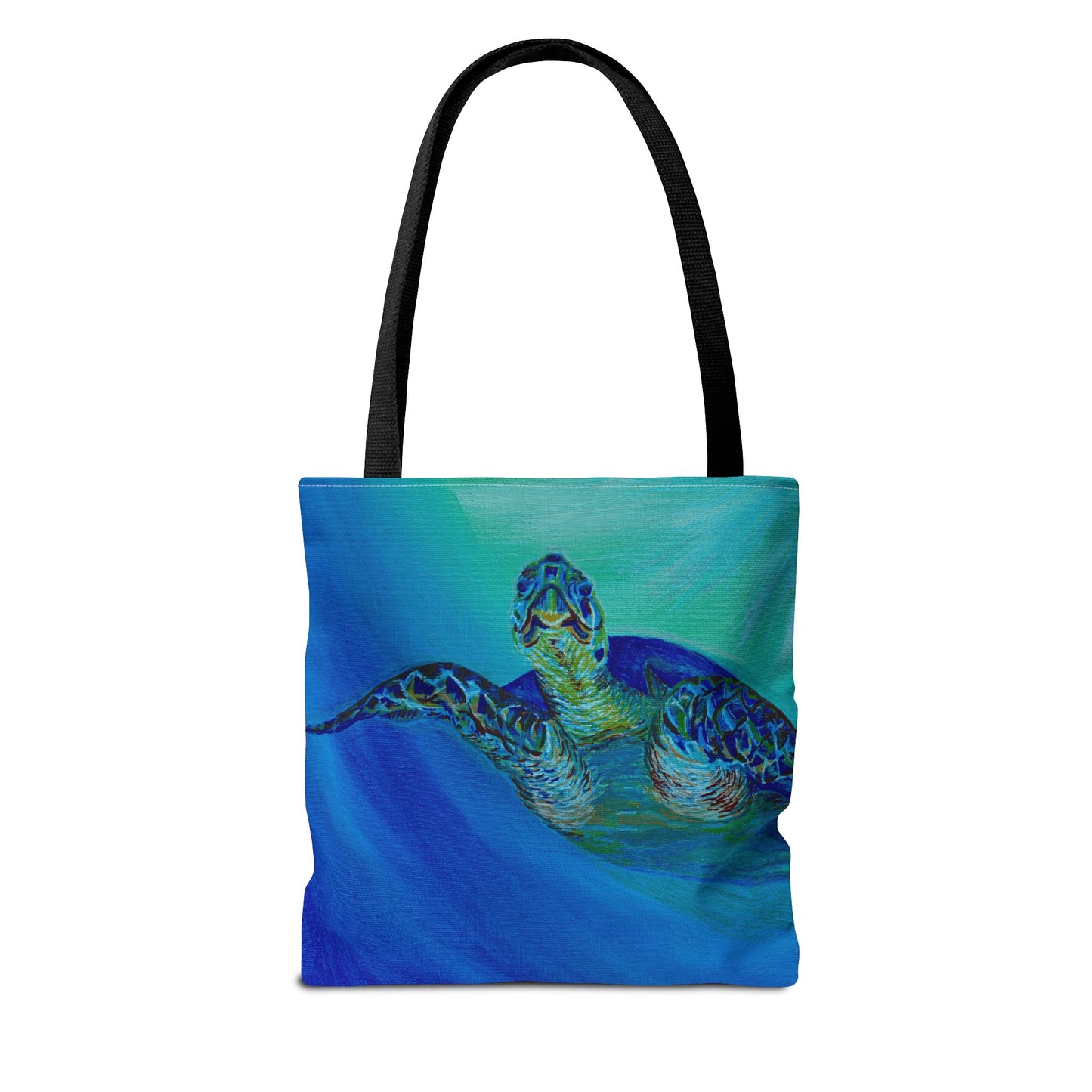 Painted Sea Turtles Fine Art Tote Bag (AOP)