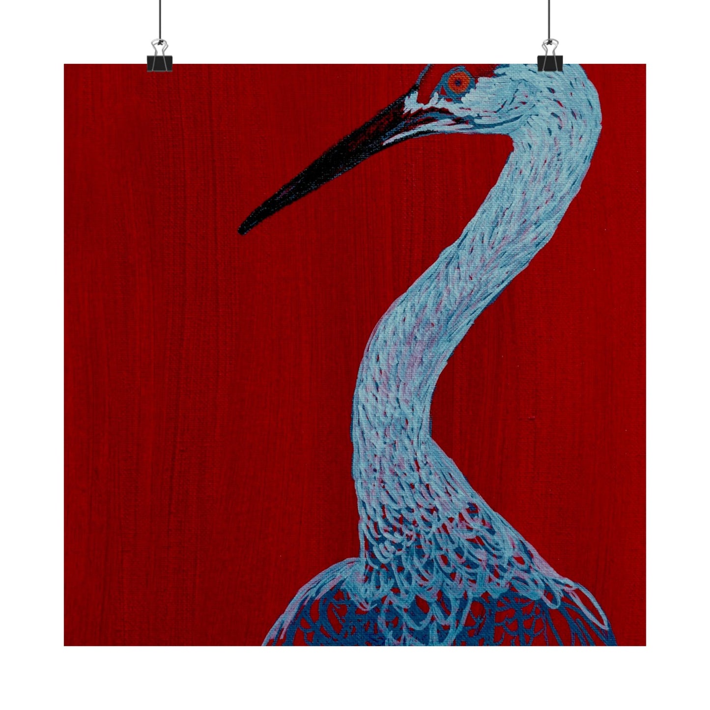 Balanced Crane Fine Art Matte Vertical Posters