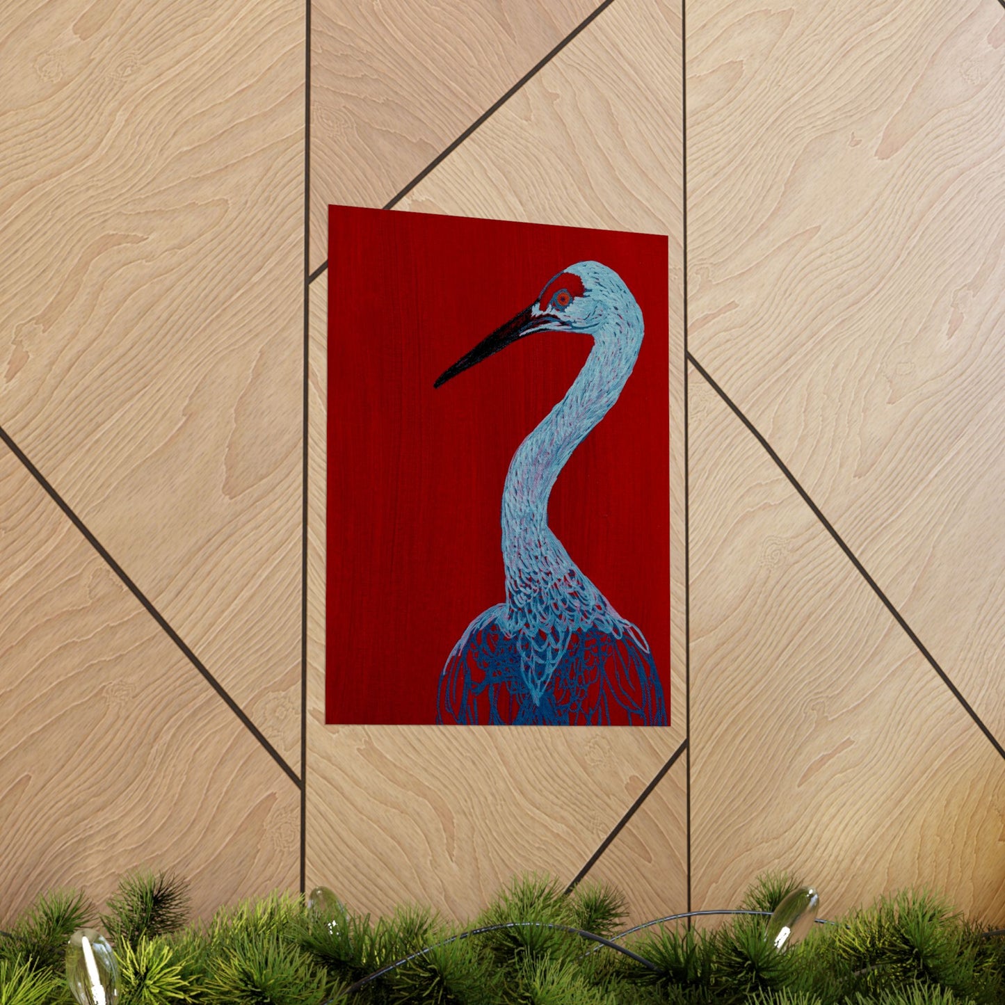 Balanced Crane Fine Art Matte Vertical Posters