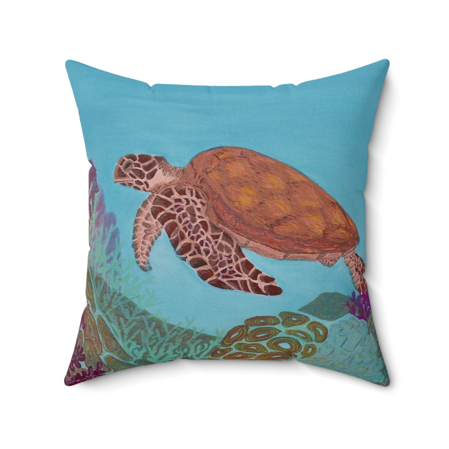 Underwater Views Fine Art Spun Polyester Square Pillow