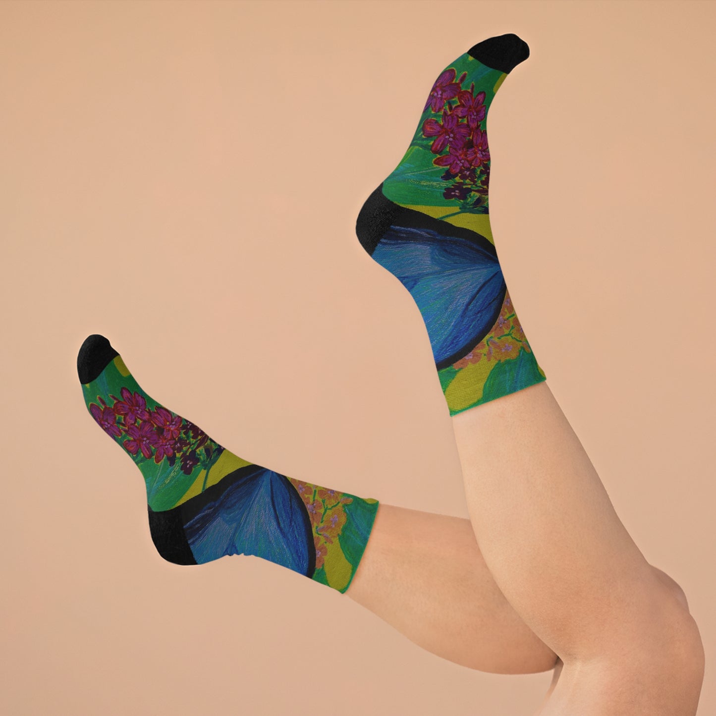 Save Our Beautiful World - One Step At A Time Recycled Poly Socks