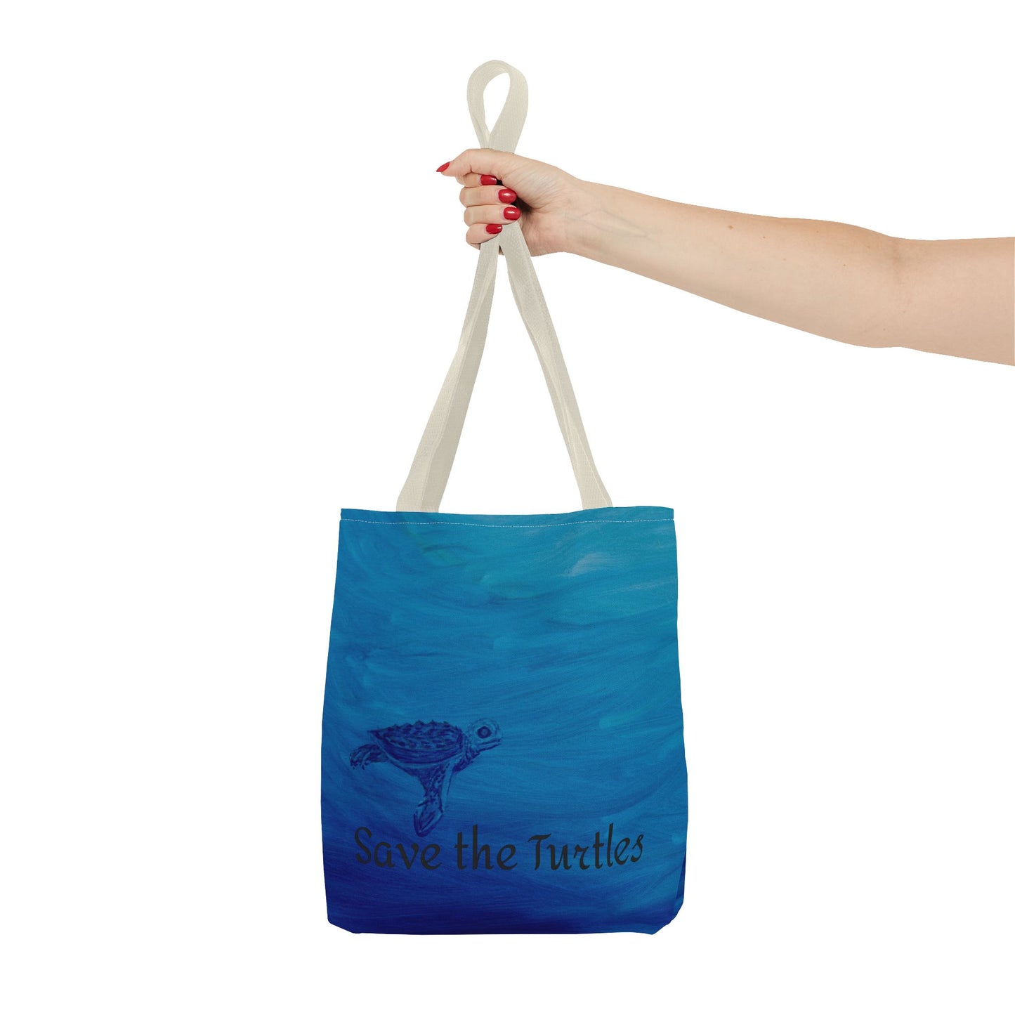 Save the Turtles Tote Bag (AOP)