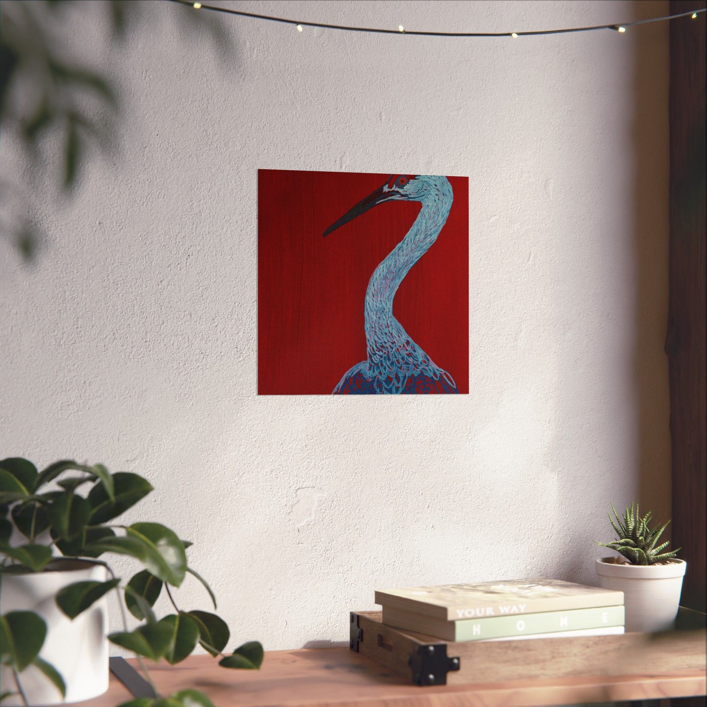 Balanced Crane Fine Art Matte Vertical Posters