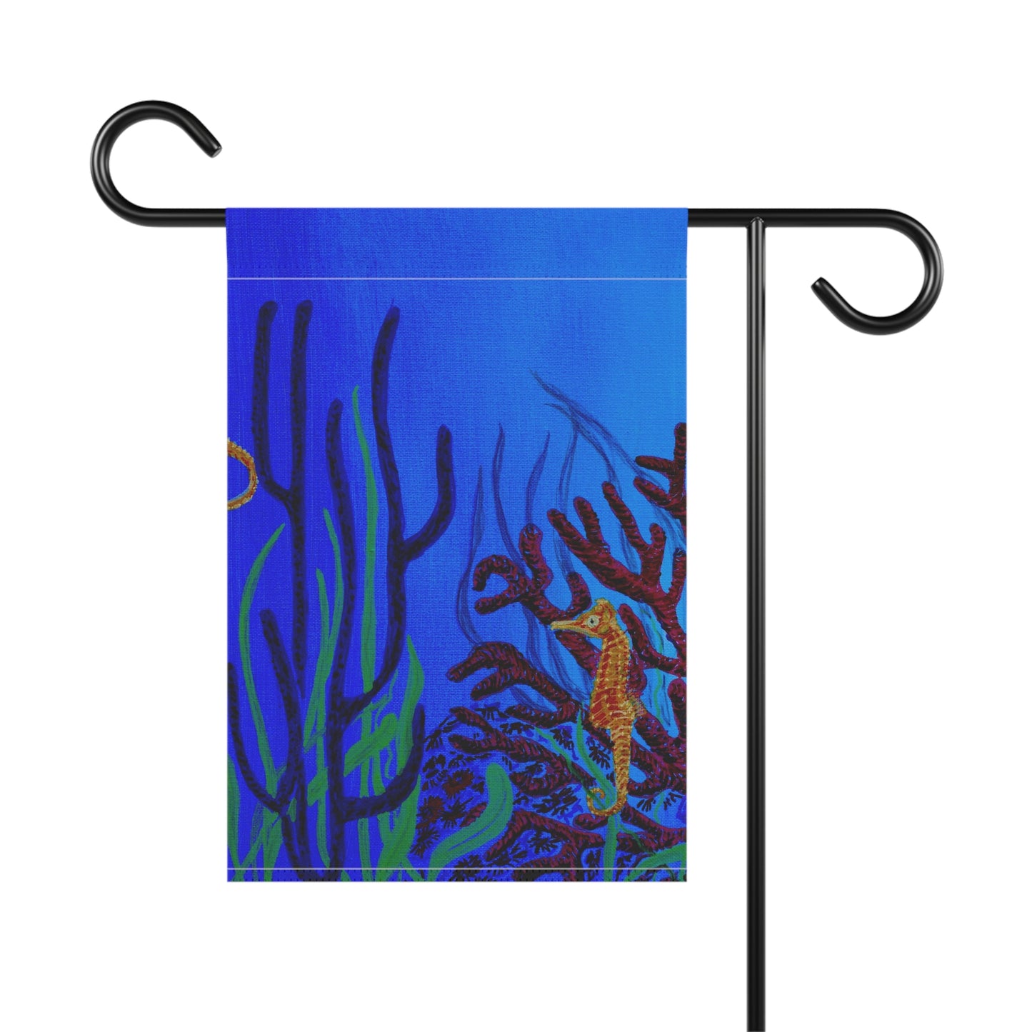 Seahorse and Save the Coral Garden & House Banner