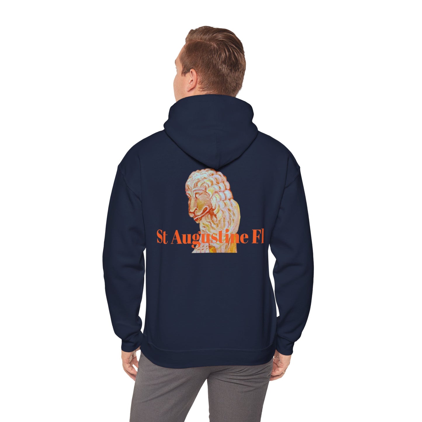 St Augustine Bridge of Lions Unisex Heavy Blend™ Hooded Sweatshirt