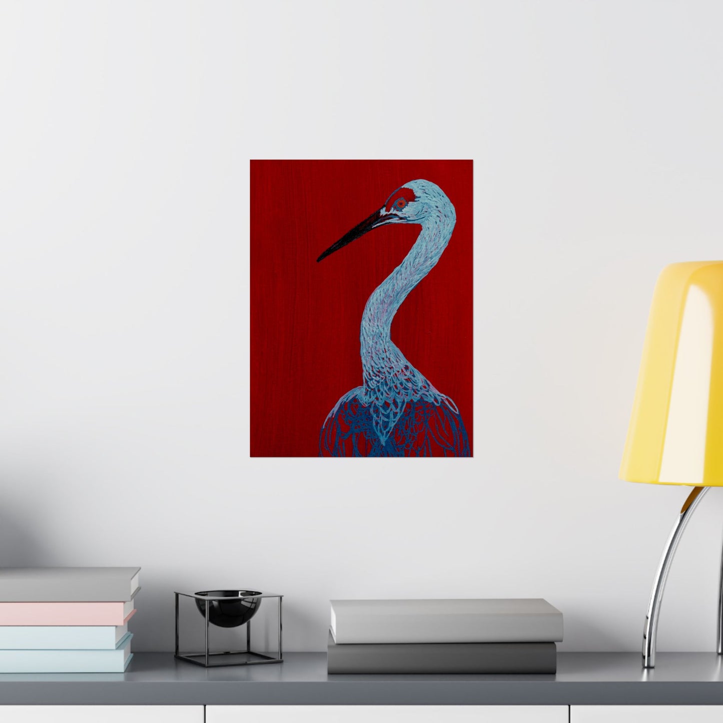 Balanced Crane Fine Art Matte Vertical Posters