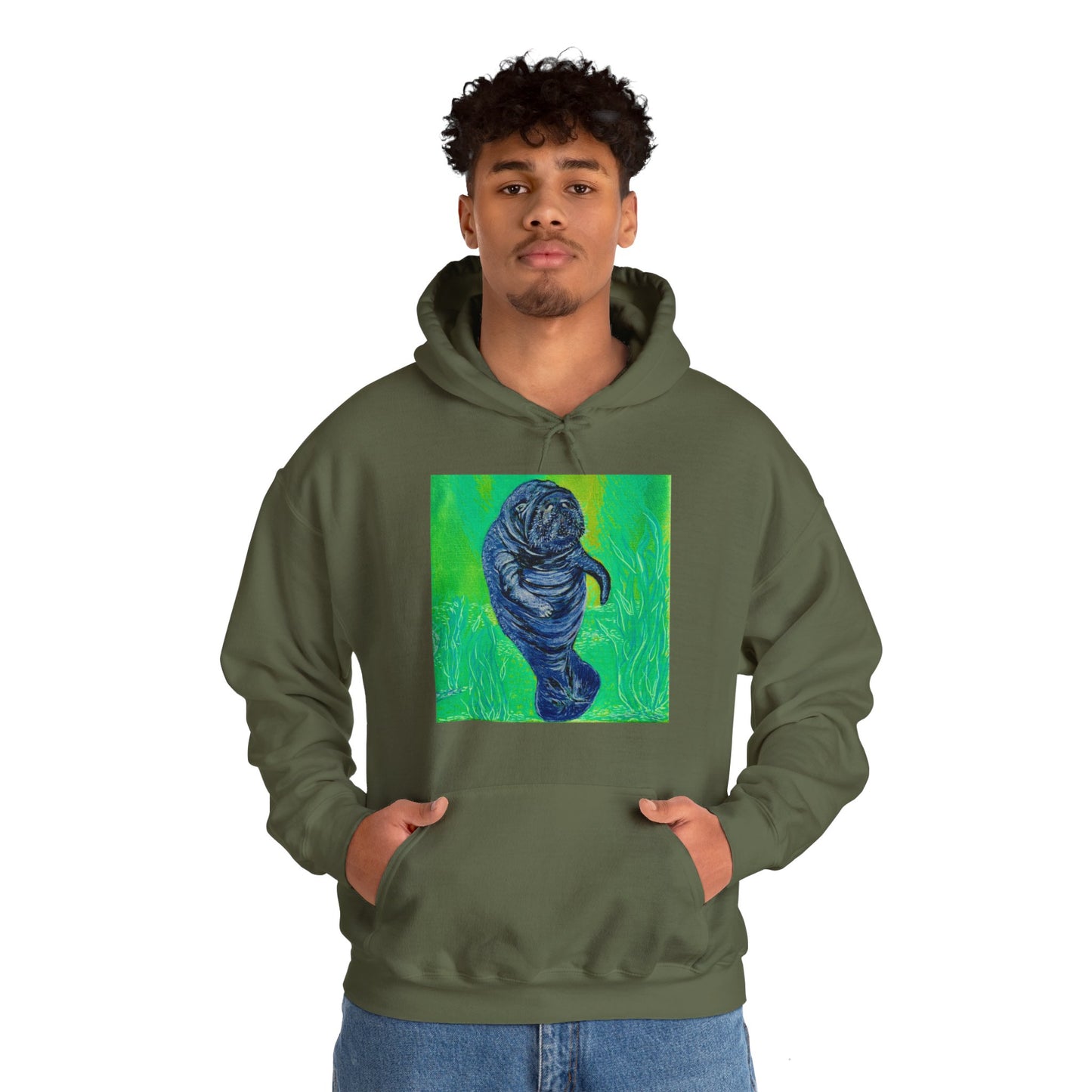 A Bright Future for the Manatee Unisex Heavy Blend™ Hooded Sweatshirt