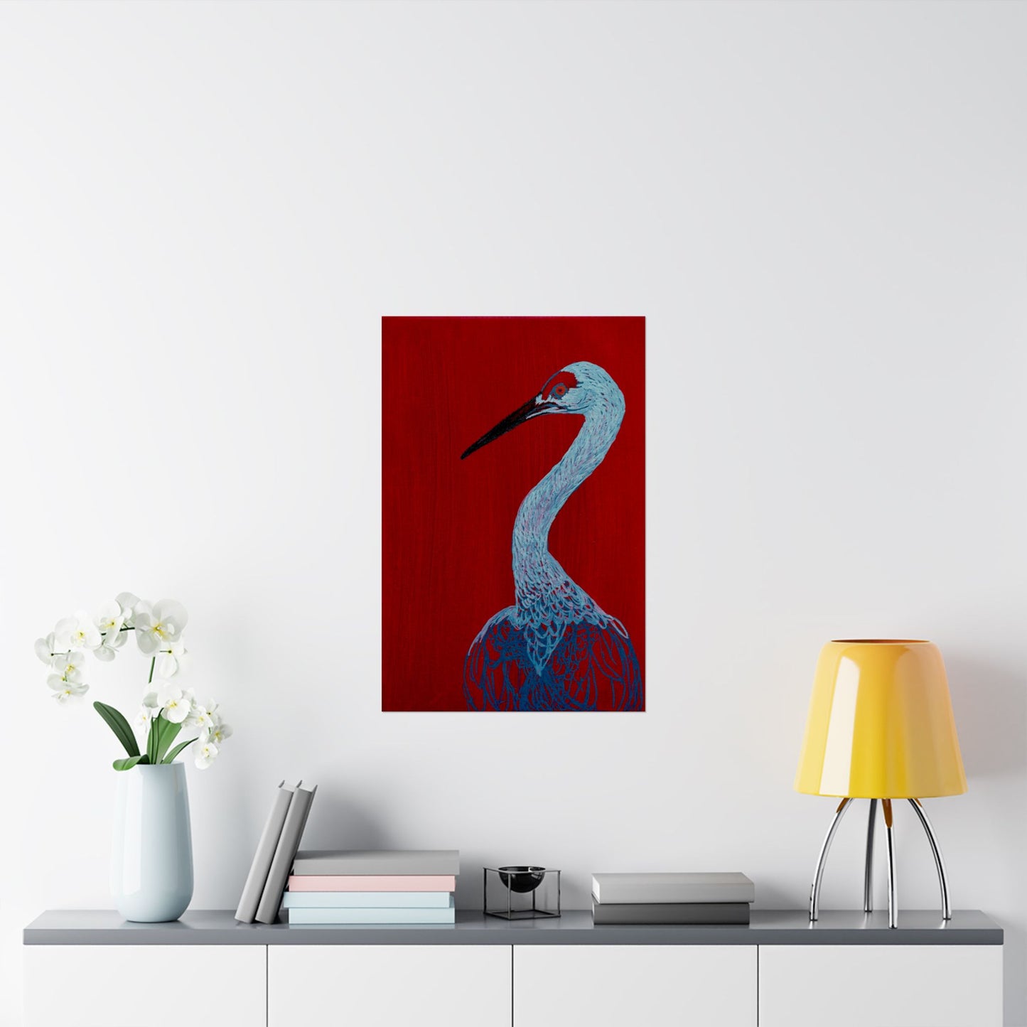 Balanced Crane Fine Art Matte Vertical Posters