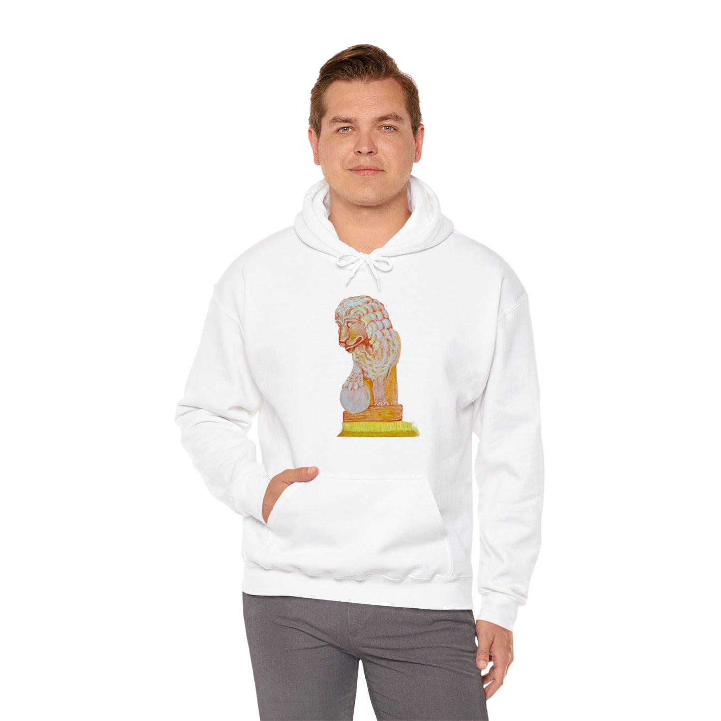 St Augustine Bridge of Lions Unisex Heavy Blend™ Hooded Sweatshirt