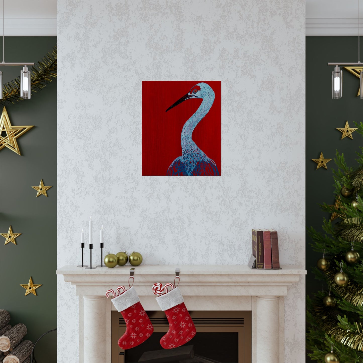 Balanced Crane Fine Art Matte Vertical Posters