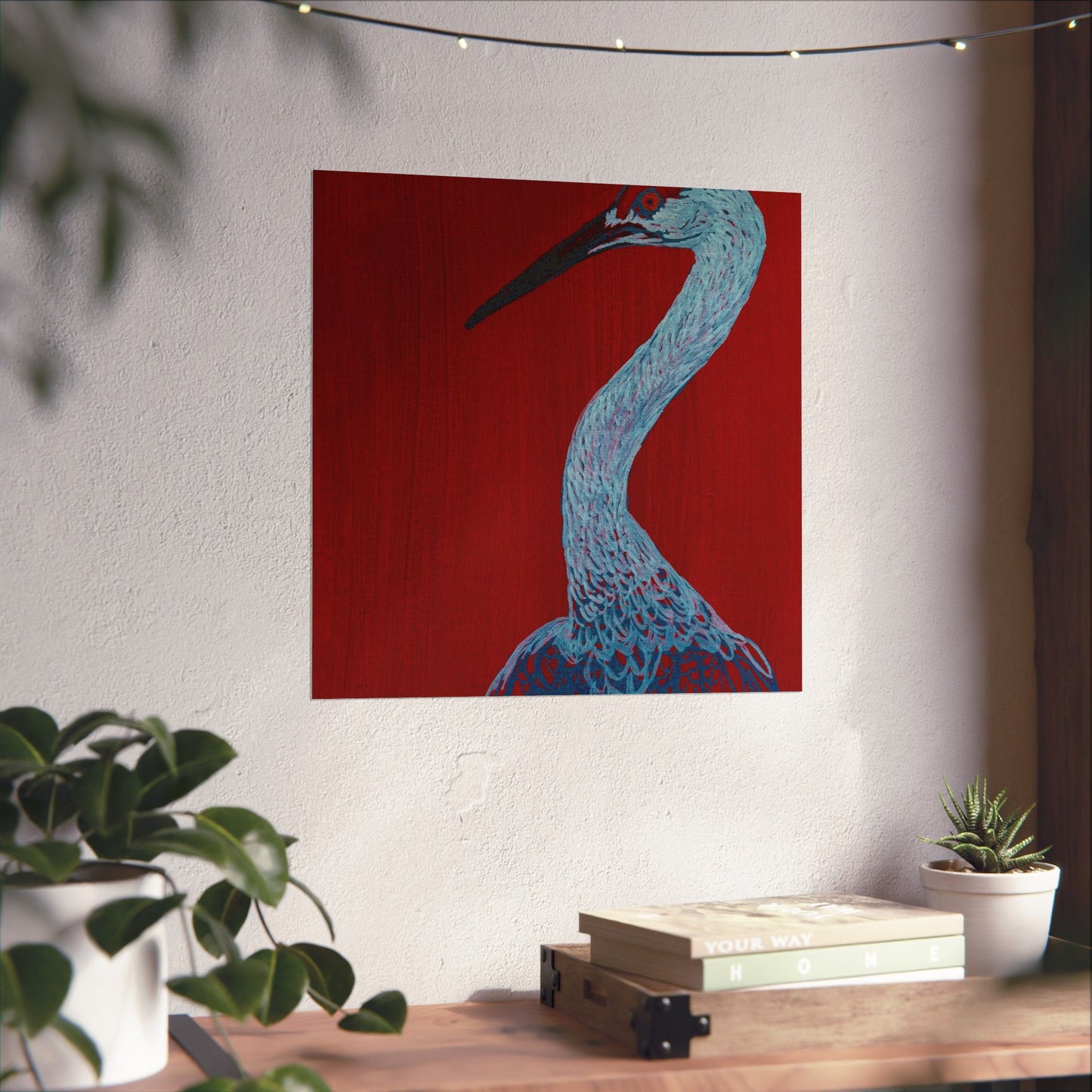 Balanced Crane Fine Art Matte Vertical Posters