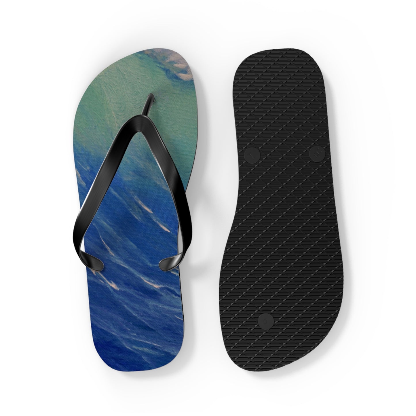 Save The Surfing Turtles Flip Flops