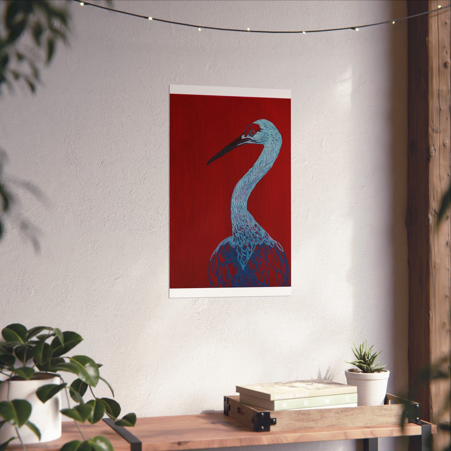 Balanced Crane Fine Art Matte Vertical Posters