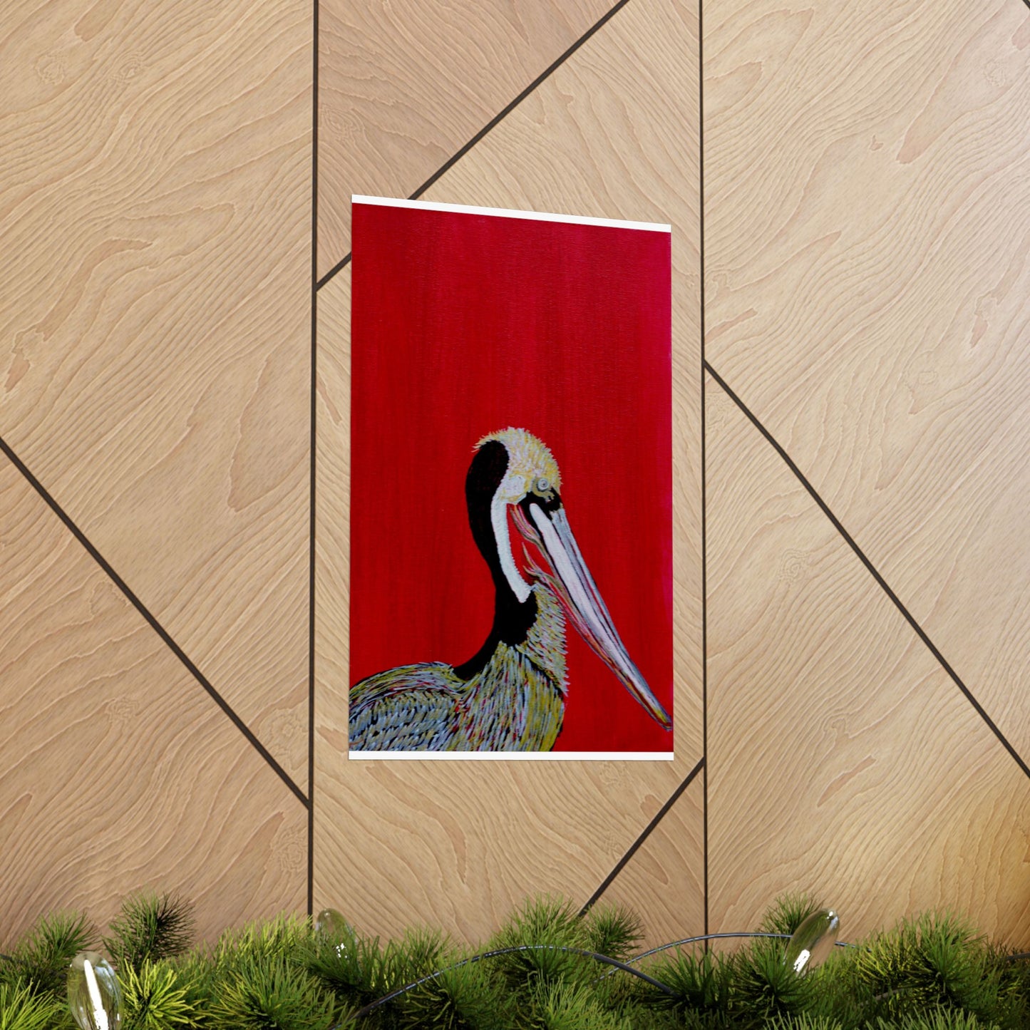 Balanced Pelican Fine Art Matte Vertical Posters