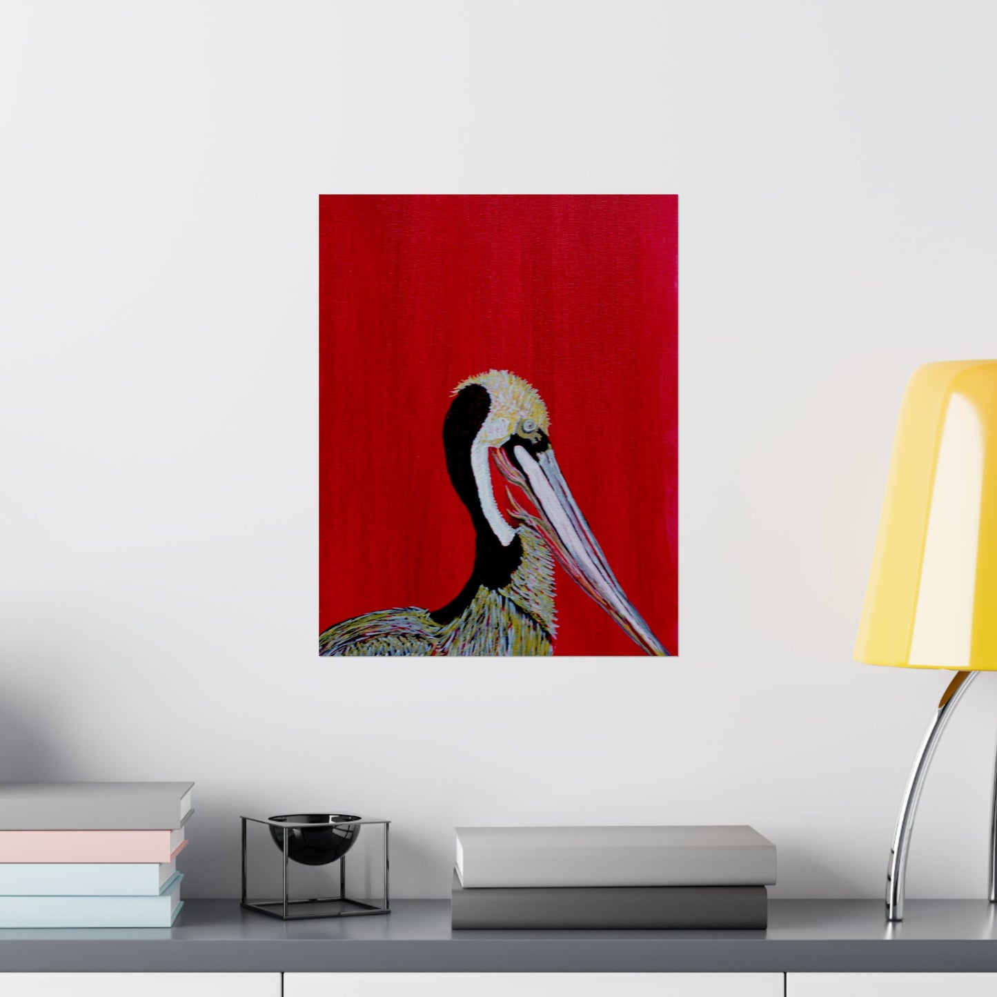 Balanced Pelican Fine Art Matte Vertical Posters