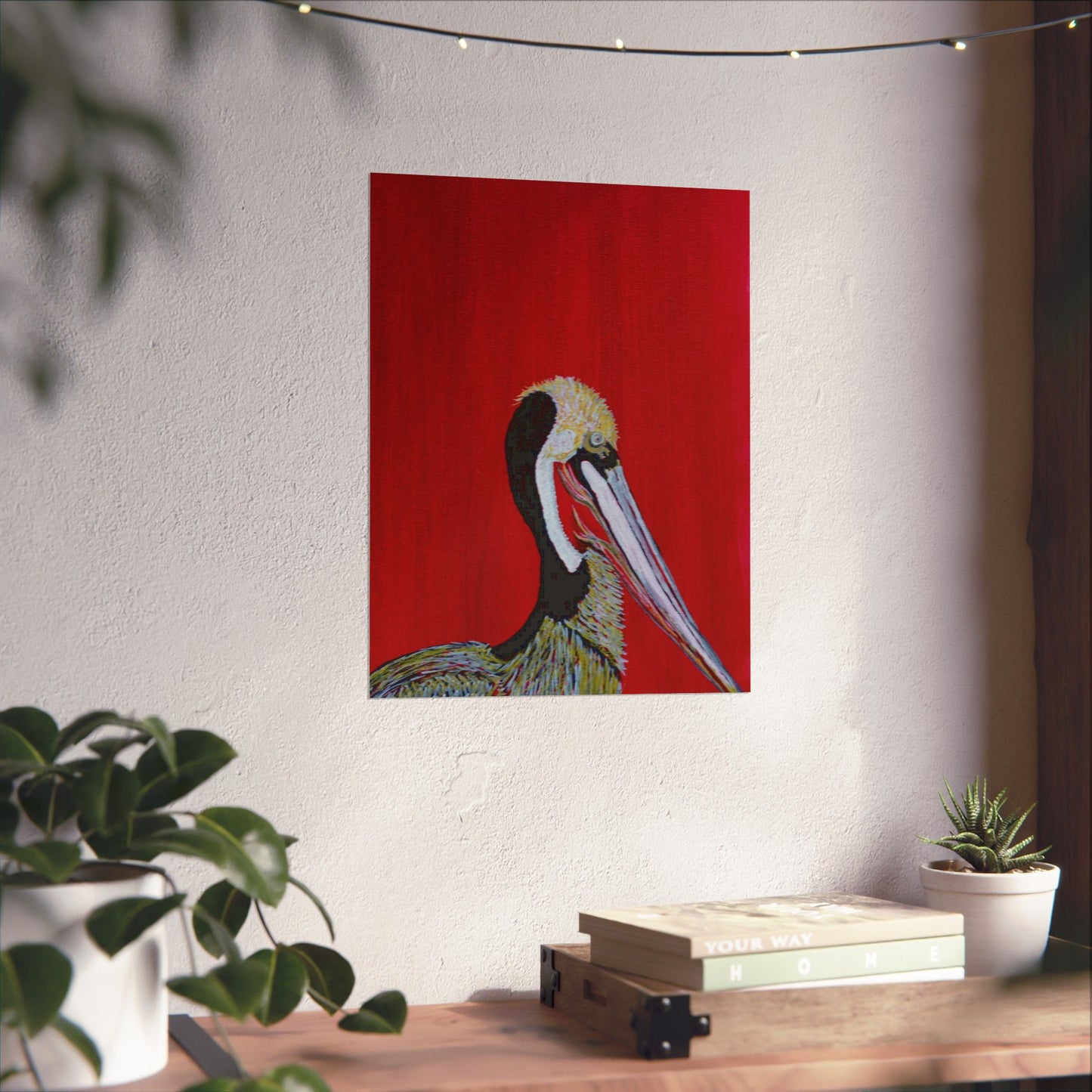 Balanced Pelican Fine Art Matte Vertical Posters