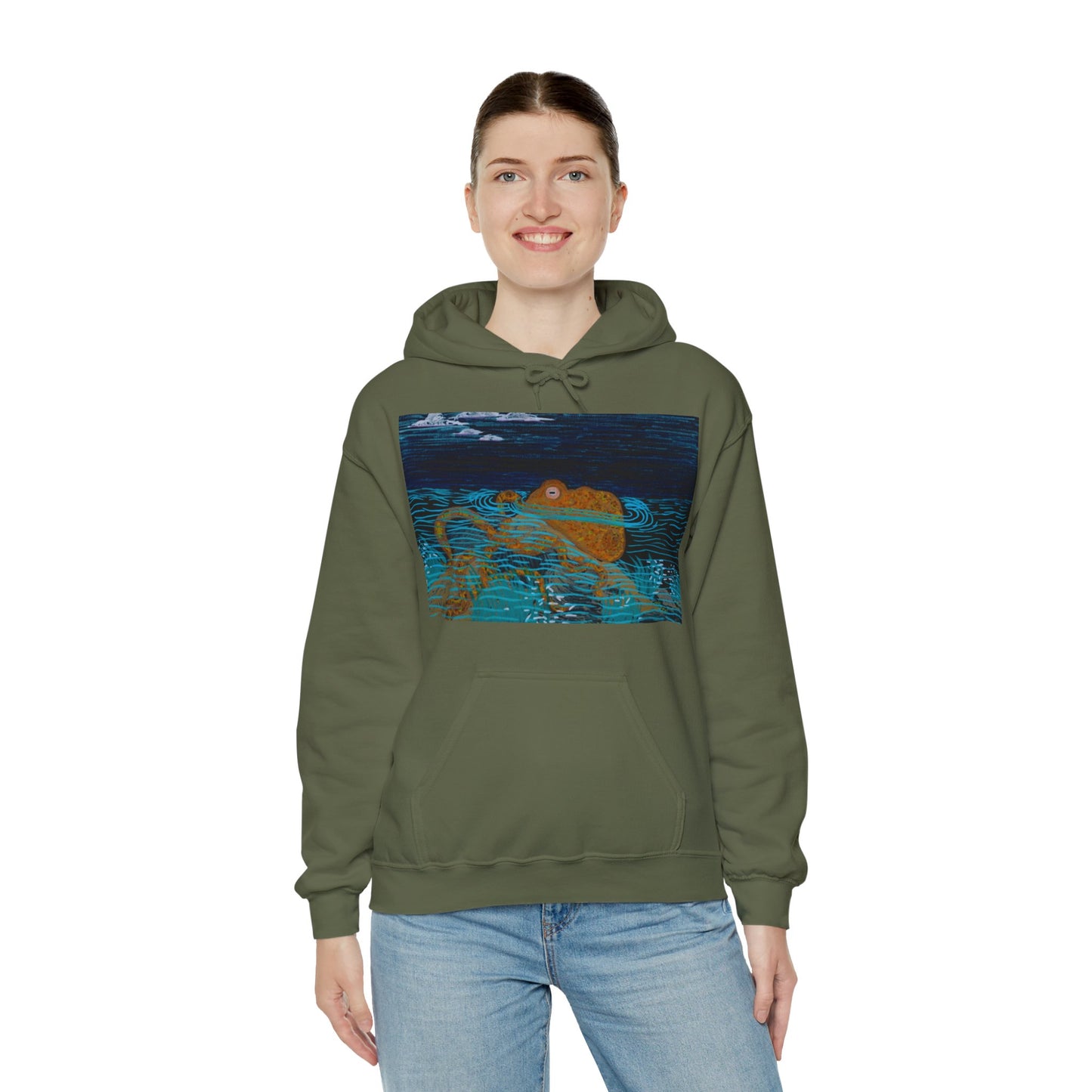 Electric Octopus Unisex Heavy Blend™ Hooded Sweatshirt