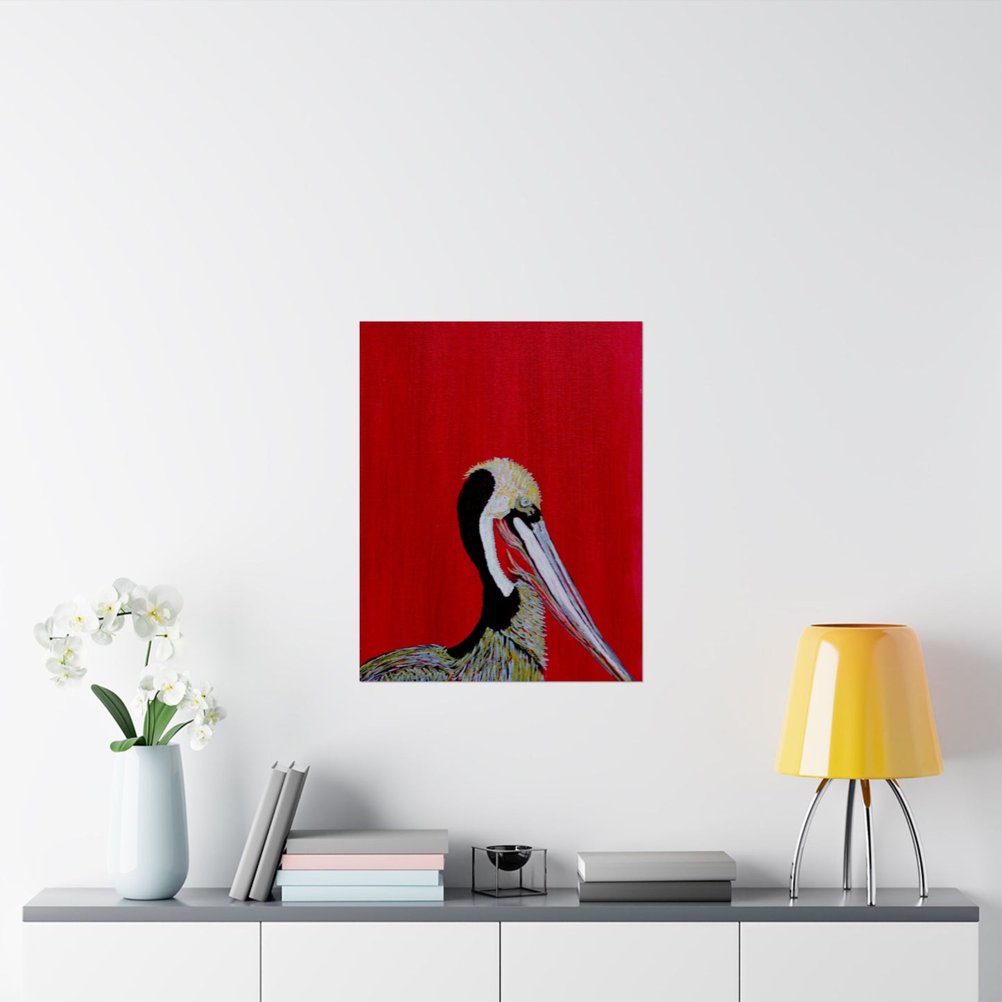 Balanced Pelican Fine Art Matte Vertical Posters