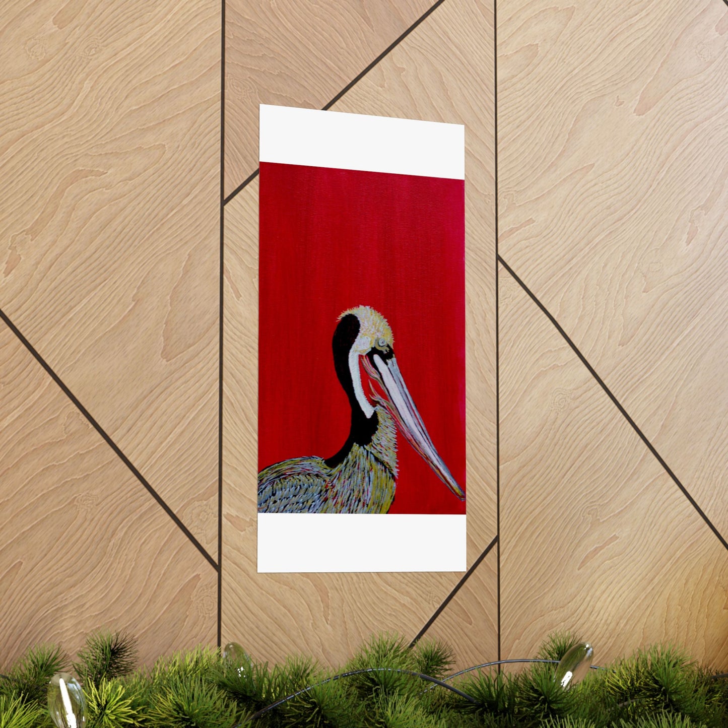 Balanced Pelican Fine Art Matte Vertical Posters