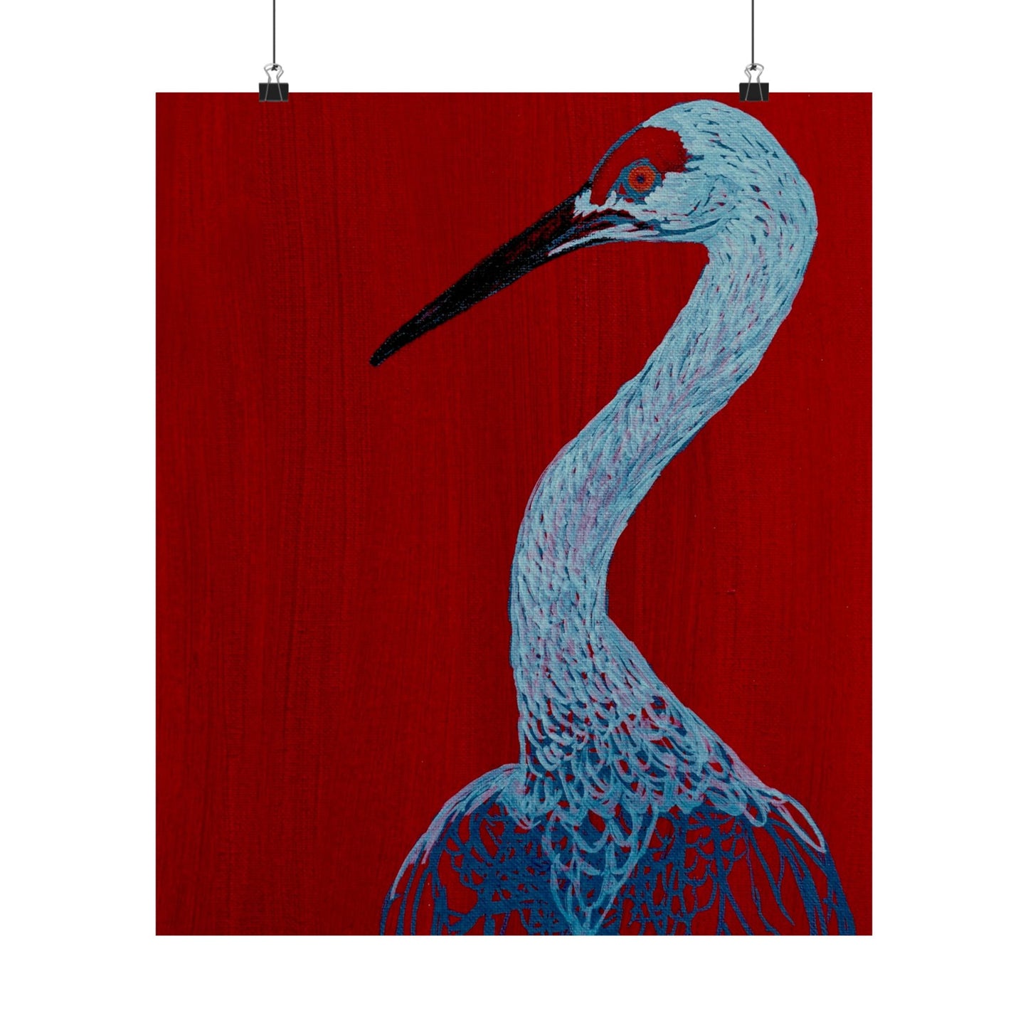 Balanced Crane Fine Art Matte Vertical Posters