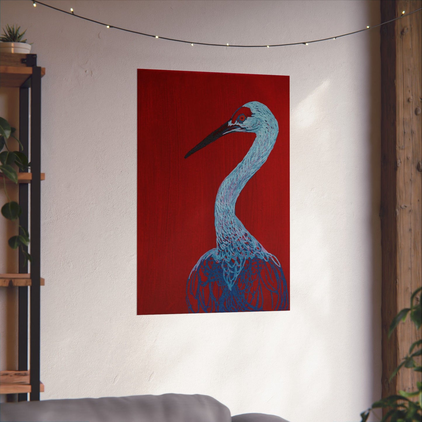 Balanced Crane Fine Art Matte Vertical Posters