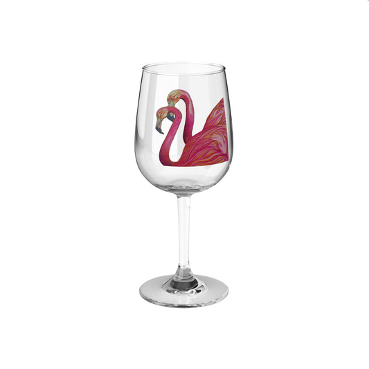 Art Flamingo Wine Glass, 12oz