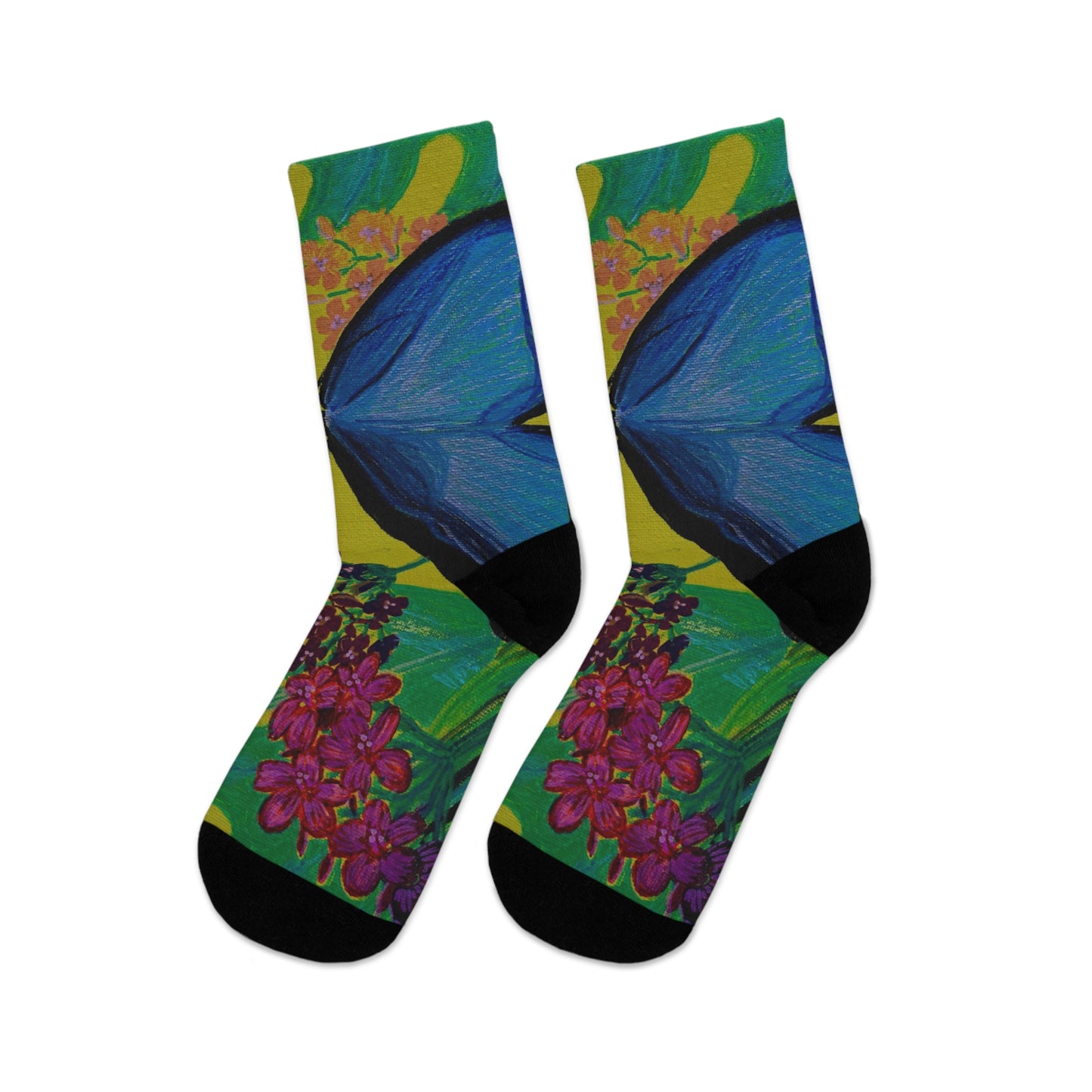 Save Our Beautiful World - One Step At A Time Recycled Poly Socks