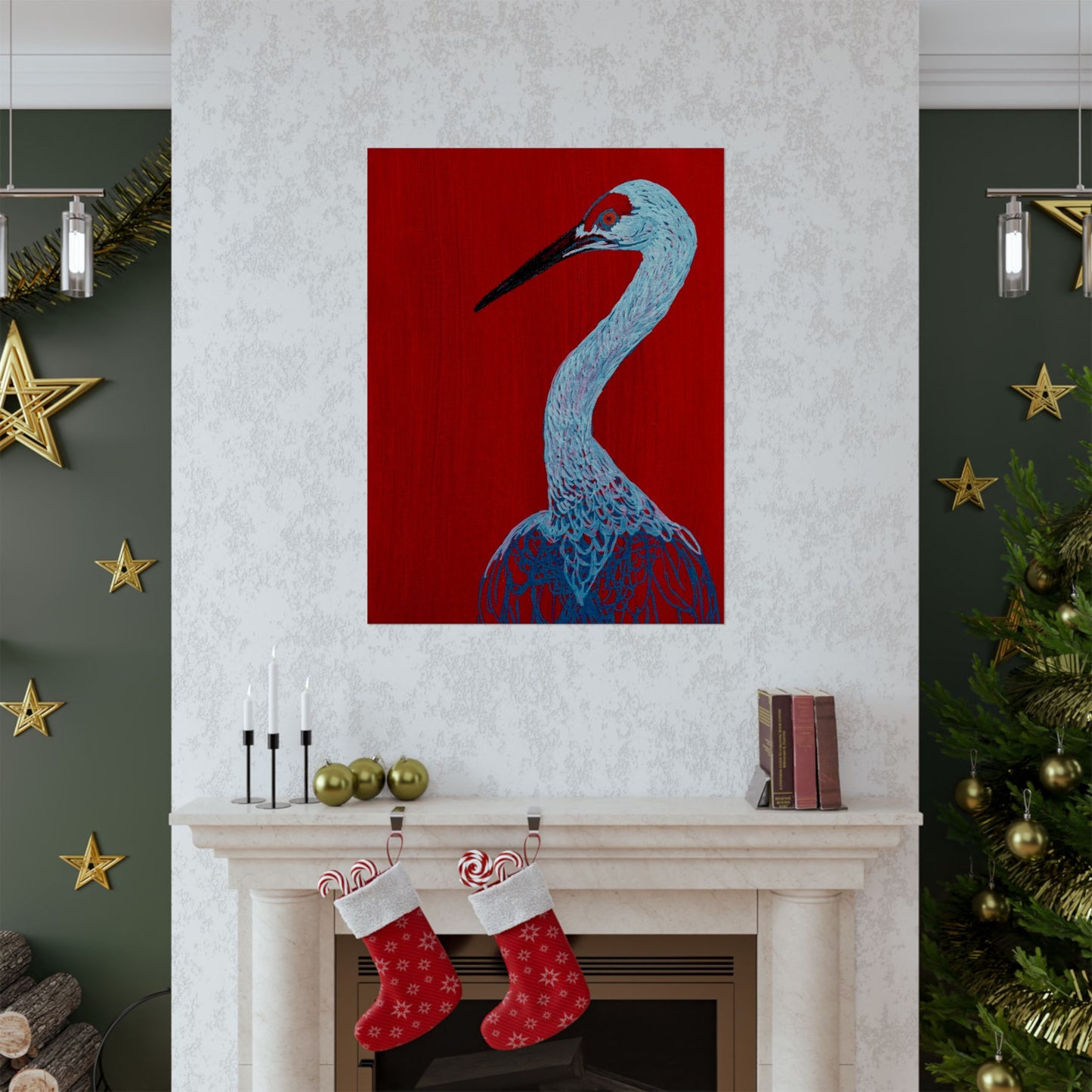 Balanced Crane Fine Art Matte Vertical Posters