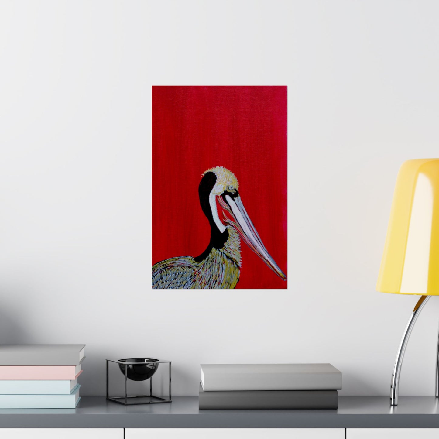 Balanced Pelican Fine Art Matte Vertical Posters