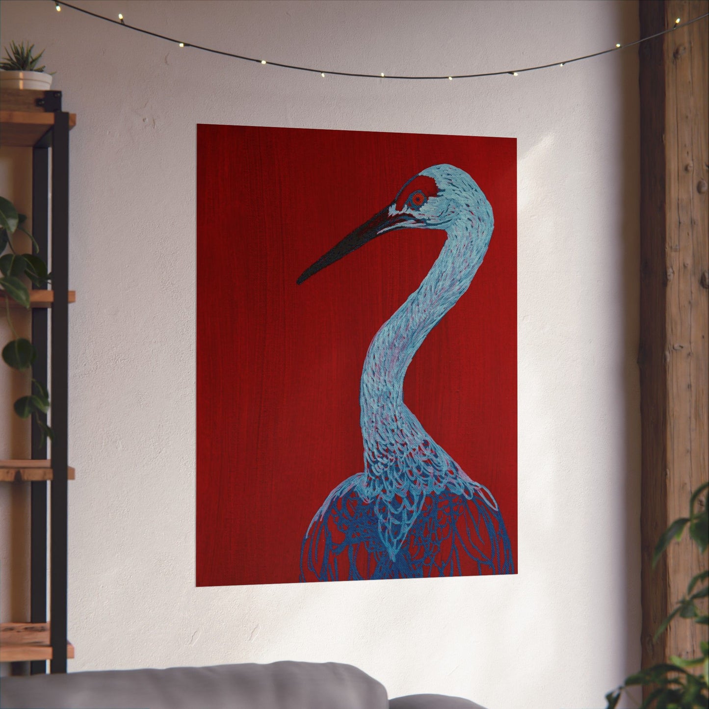 Balanced Crane Fine Art Matte Vertical Posters