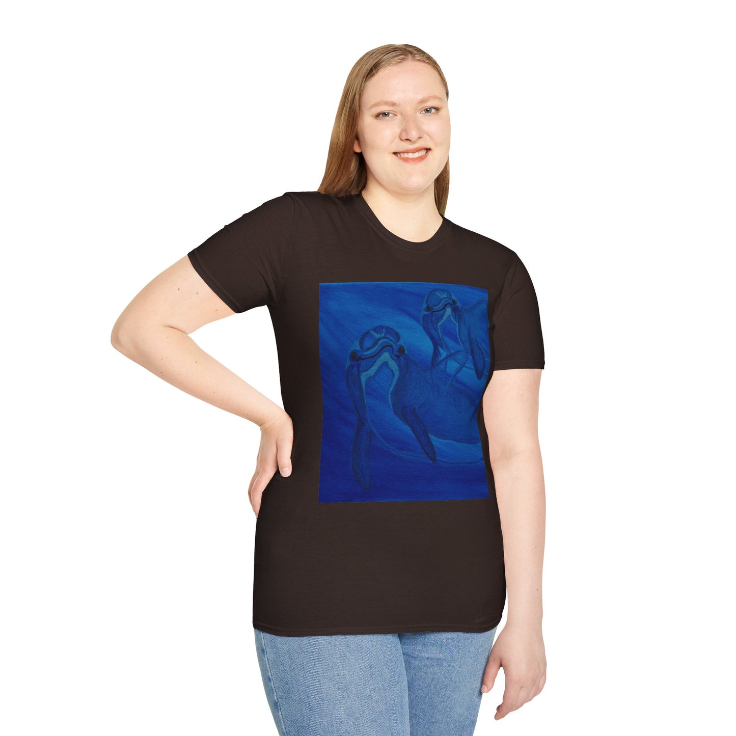 Dolphin You're Not Alone Unisex Softstyle T-Shirt