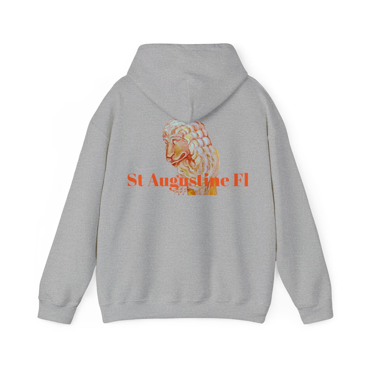 St Augustine Bridge of Lions Unisex Heavy Blend™ Hooded Sweatshirt