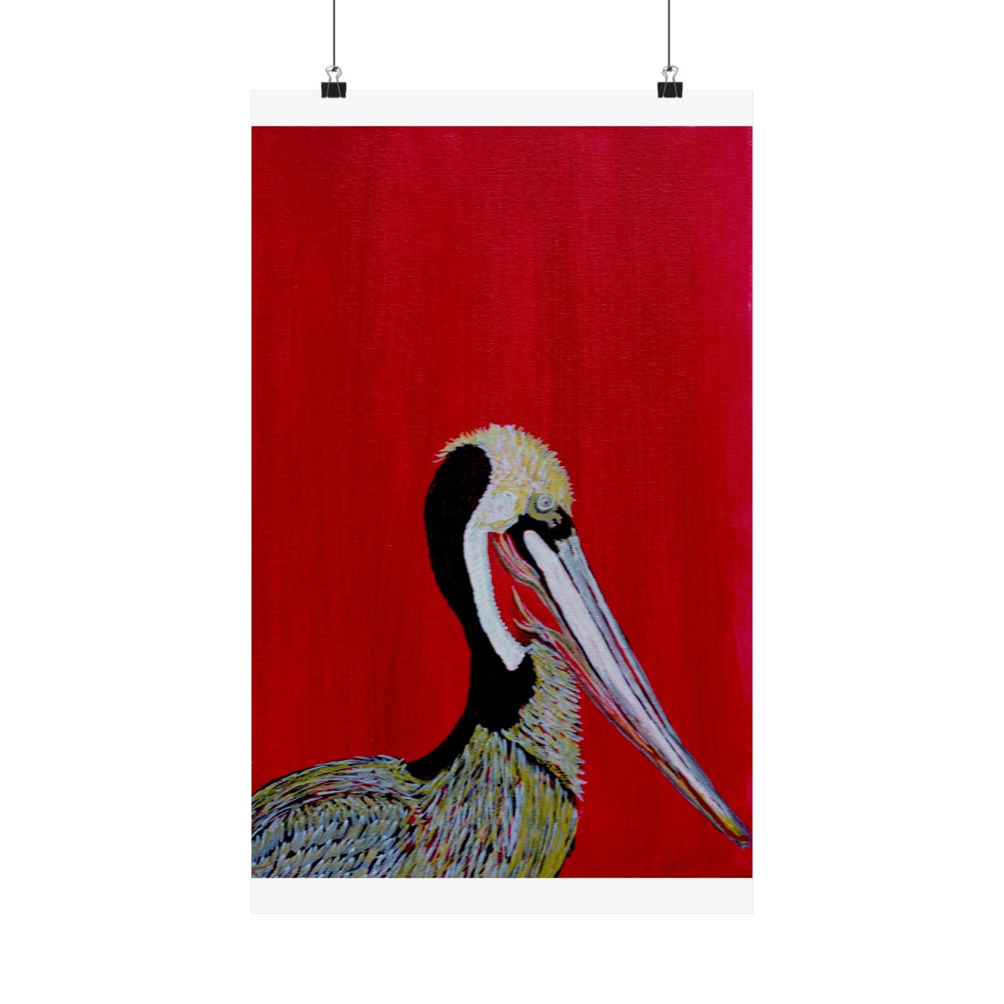 Balanced Pelican Fine Art Matte Vertical Posters