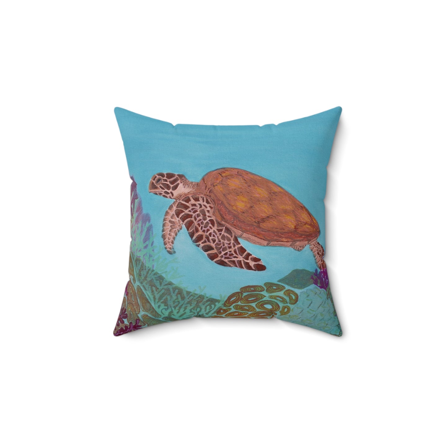 Underwater Views Fine Art Spun Polyester Square Pillow