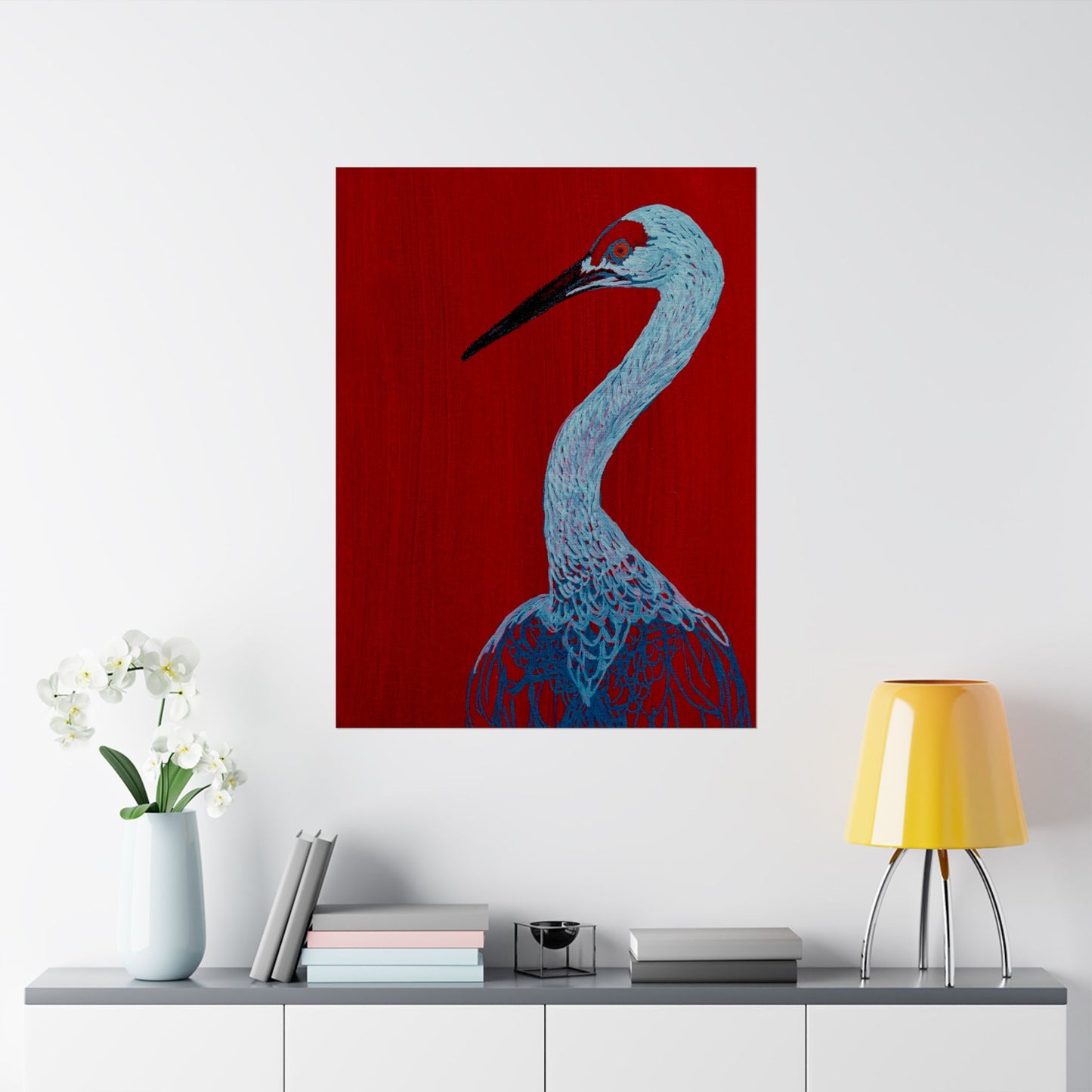 Balanced Crane Fine Art Matte Vertical Posters