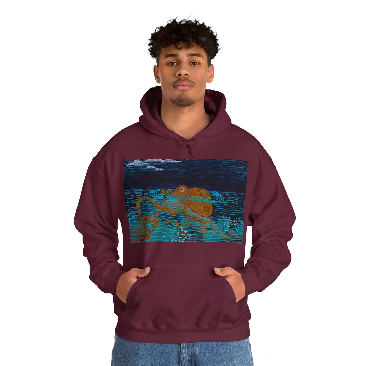 Electric Octopus Unisex Heavy Blend™ Hooded Sweatshirt