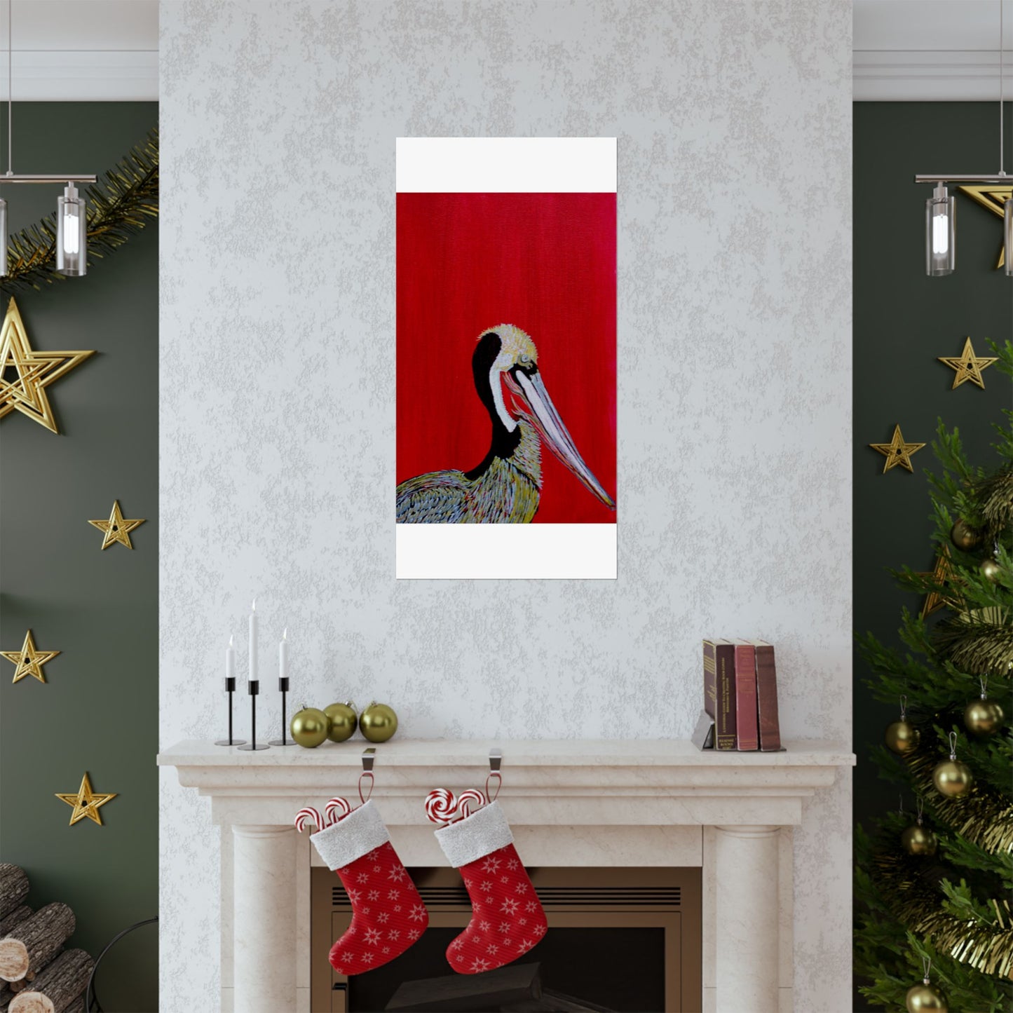 Balanced Pelican Fine Art Matte Vertical Posters