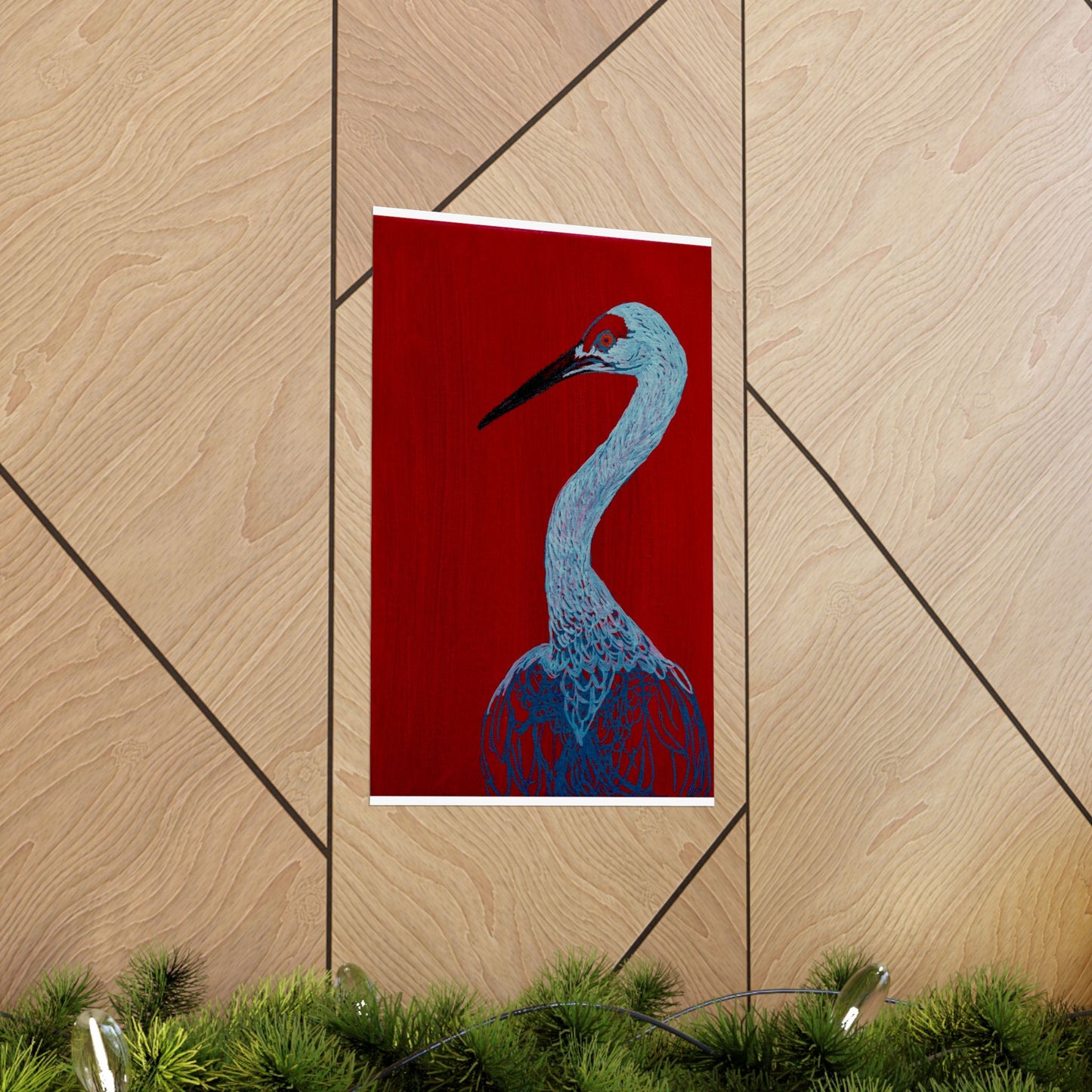 Balanced Crane Fine Art Matte Vertical Posters