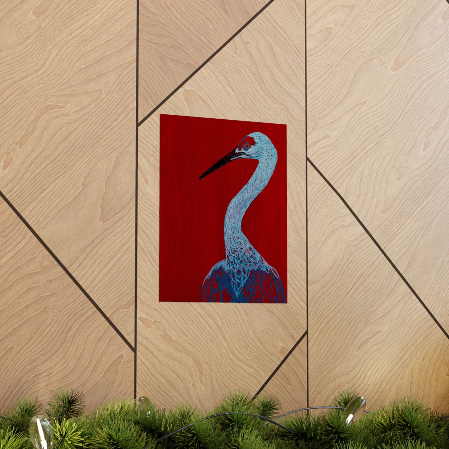 Balanced Crane Fine Art Matte Vertical Posters