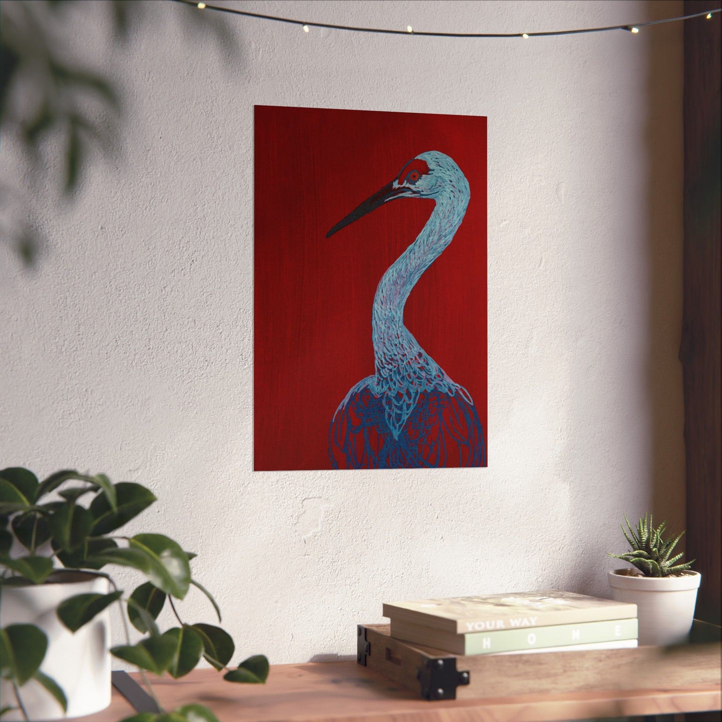 Balanced Crane Fine Art Matte Vertical Posters