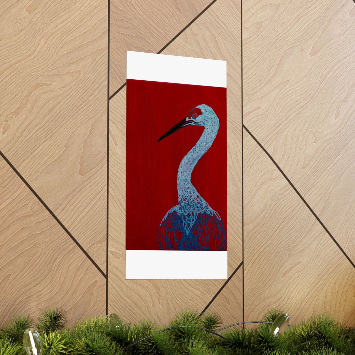 Balanced Crane Fine Art Matte Vertical Posters