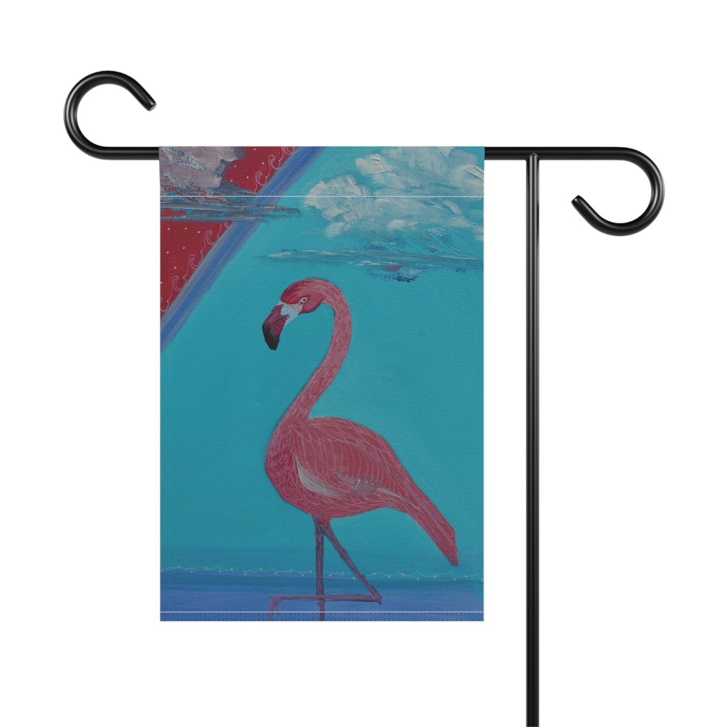 Deco Flamingo Art Garden & House Banner